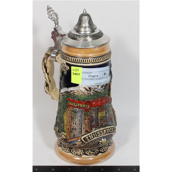 CERAMIC INNSBRUCK BEER STEIN