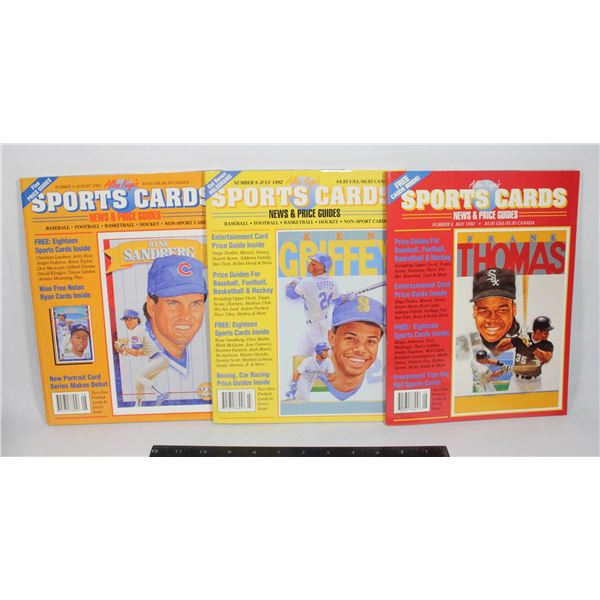 ALLAN KAYE'S SPORTS CARDS NEWS NO. 6, 8, 9