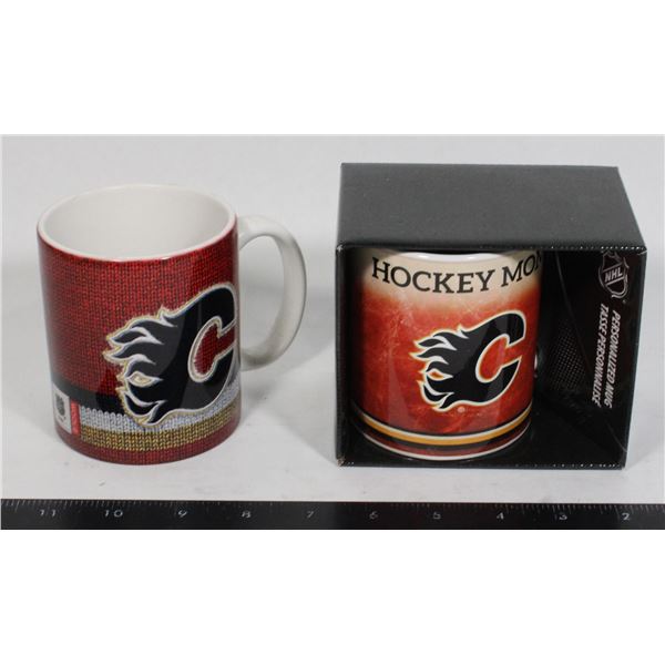 2 CALGARY FLAMES MUGS