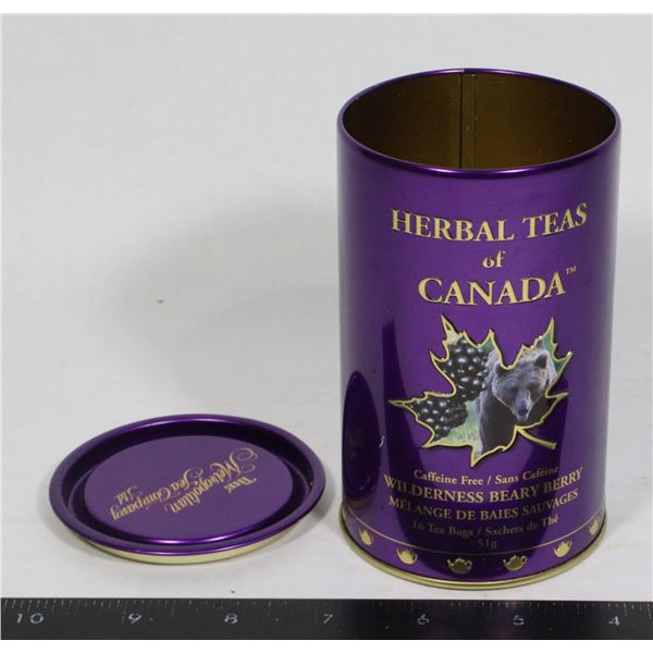 HERBAL TEAS OF CANADA TIN