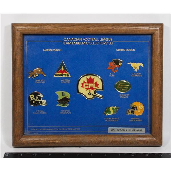 FRAMED PIC OF C.E.L. PINS