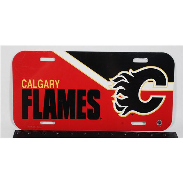 CALGARY FLAMES LICENSE PLATE
