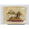 Image 1 : EGYPTIAN SOUVENIR PAINTING SPHINX & PYRAMIDS