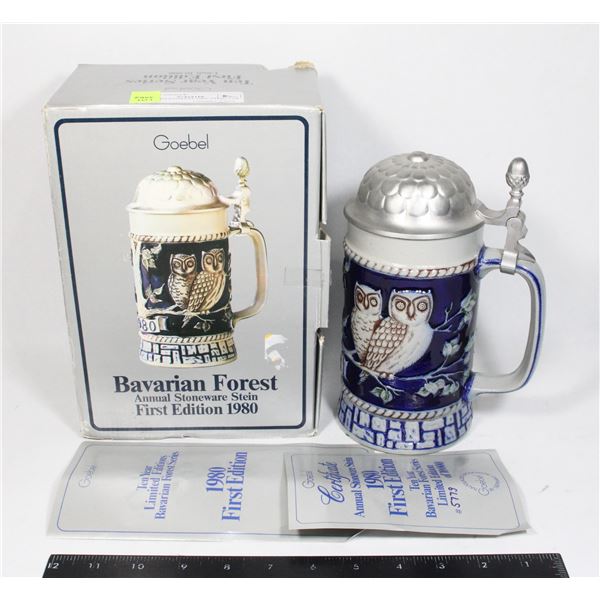 BAVARIAN FOREST OWL STEIN 1 OF 10,000