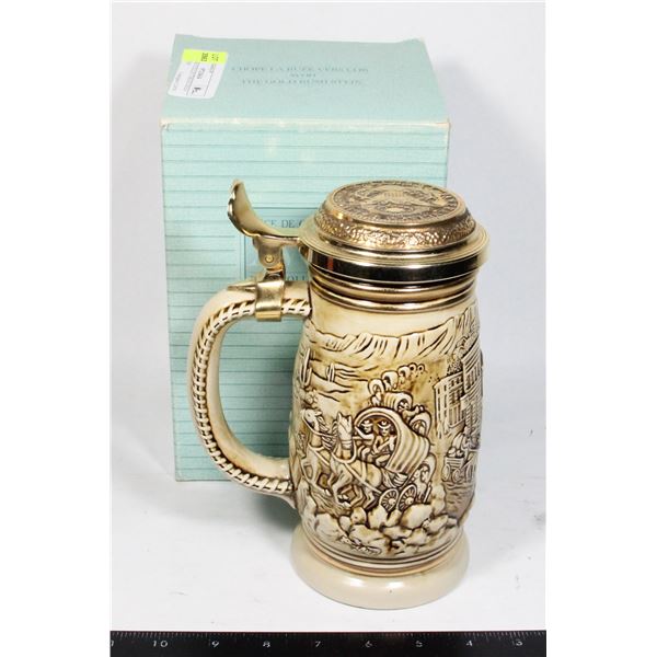 AVON FINE COLLECTIBLES GOLD RUSH STEIN