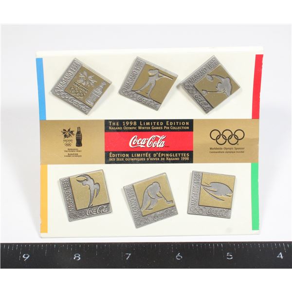 LIMITED EDITION 1998 COCA COLA NAGANO OLYMPIC PINS