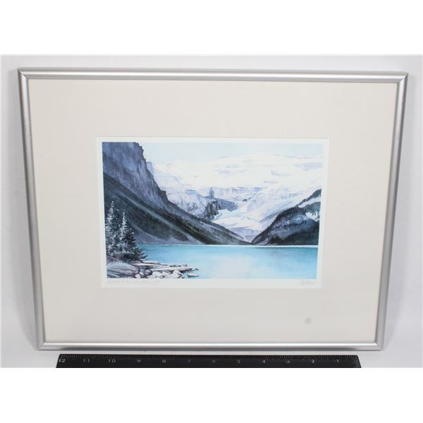 LAKE LOUISE FRAMED PICTURE BY ALICE MARSHALL