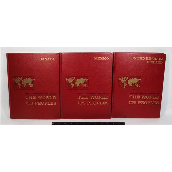 LOT OF THE ILLUSTRATED LIBRARY OF THE WORLD & ITS