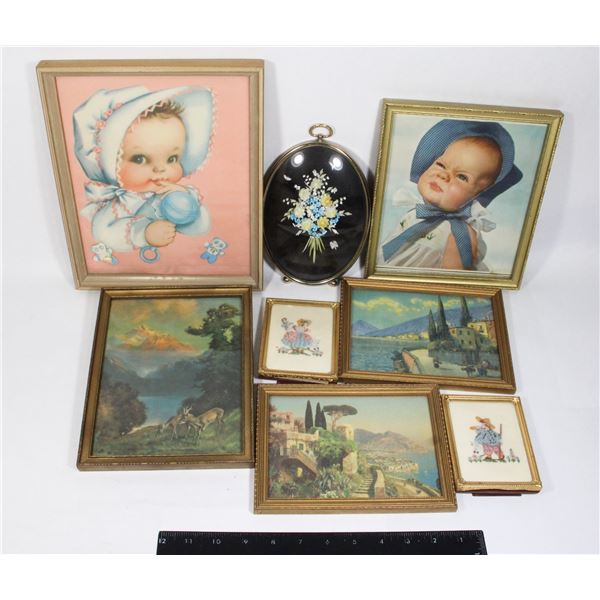 LOT OF VINTAGE FRAMED PICTURES