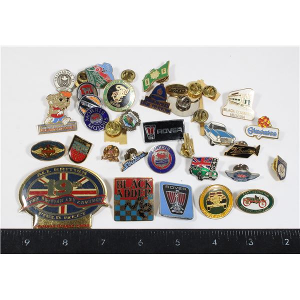 VTG COLLECTION OF PINS VEHICLES/WEST CANADA