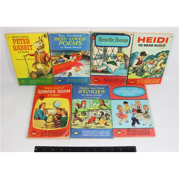 VINTAGE 1950s-1960s WONDER BOOKS READ ALOUD