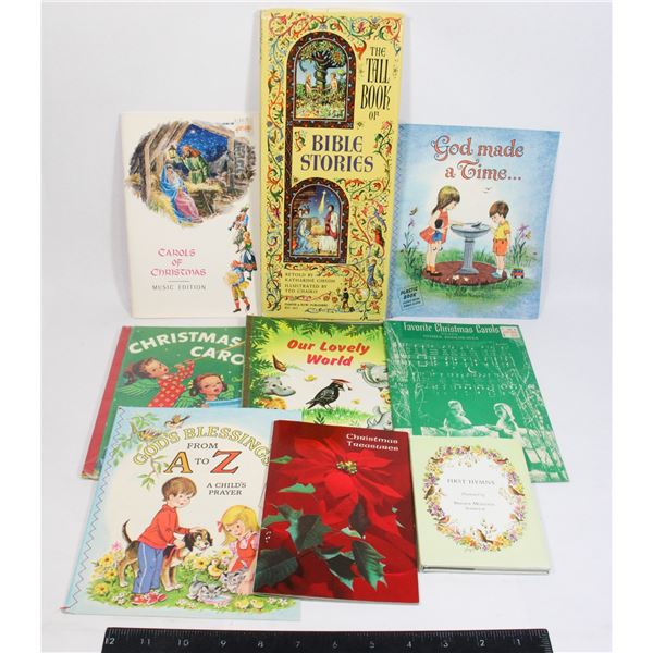 LOT OF VINTAGE CHRISTIAN AND CHRISTMAS BOOKS