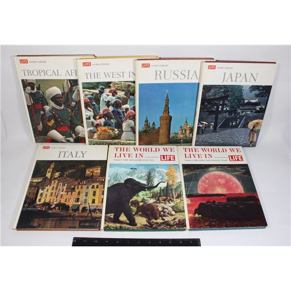 LARGE LOT OF VINTAGE LIFE WORLD LIBRARY BOOKS