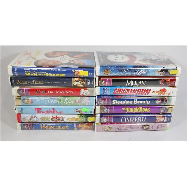 LARGE LOT OF VINTAGE VHS