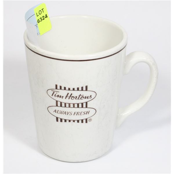 TIM HORTONS BILINGUAL STEELITE RESTAURANT MUG MADE