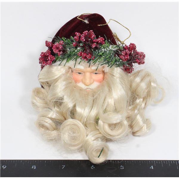 SANTA CLAUS HEAD HANGING ORNAMENT