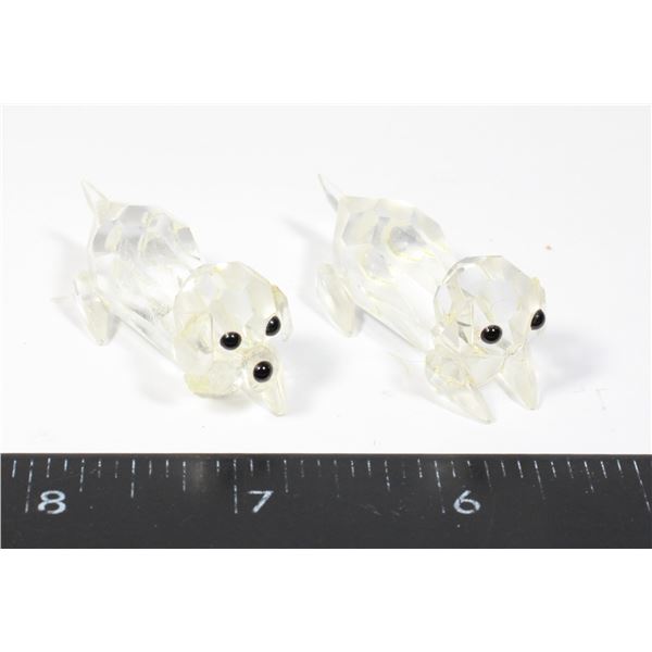 VINTAGE CRYSTAL FIGURINES