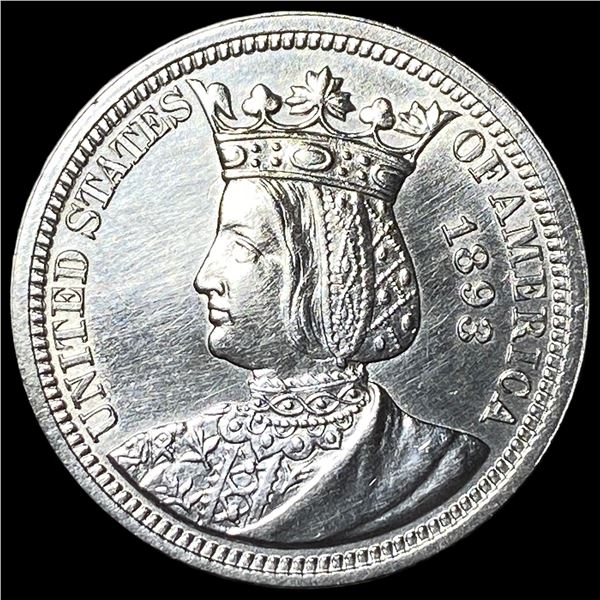 1893 Silver Isabella Quarter UNCIRCULATED