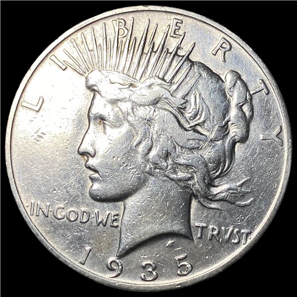 1935-S Silver Peace Dollar NEARLY  UNCIRCULATED