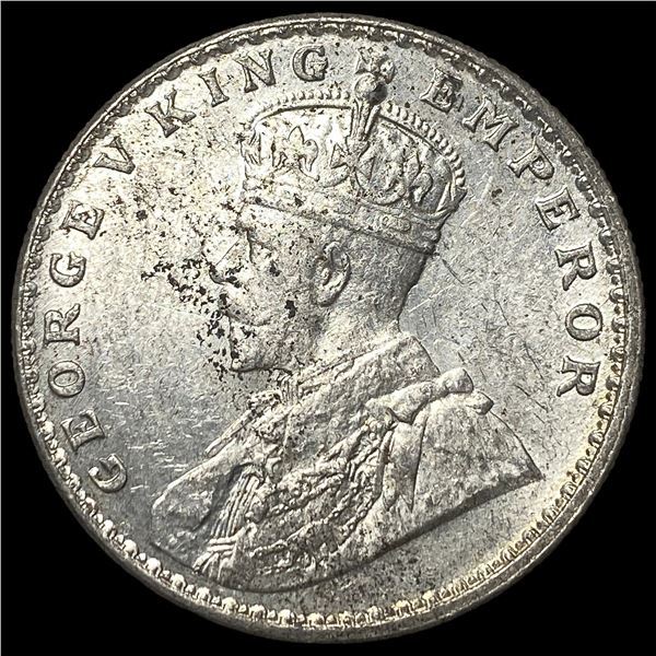 1919 British-India Silver 1 Rupee  UNCIRCULATED