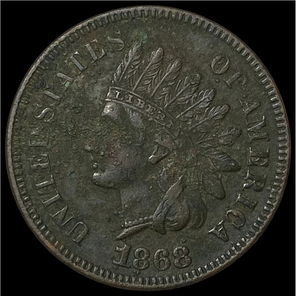 1868 Indian Head Cent NEARLY UNCIRCULATED