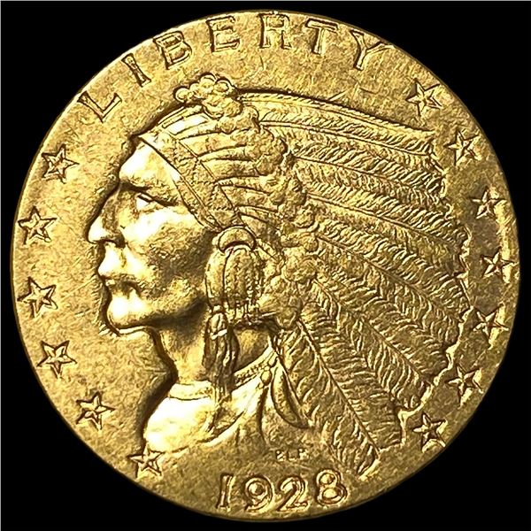 1928 Indian Head $2.5 Gold Quarter Eagle  UNCIRCULATED