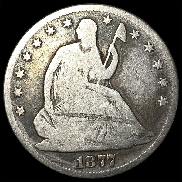 1877 Seated Liberty Half Dollar NICELY  CIRCULATED