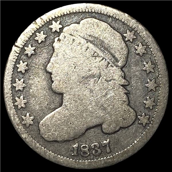 1837 Silver Capped Bust Dime NICELY  CIRCULATED