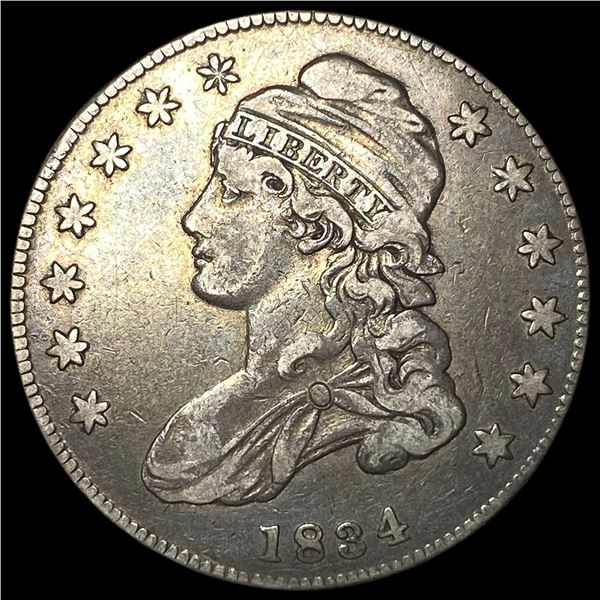 1834 Capped Bust Half Dollar LIGHTLY  CIRCULATED