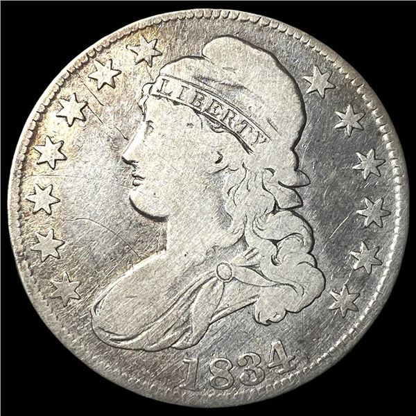 1834 Capped Bust Half Dollar NICELY  CIRCULATED