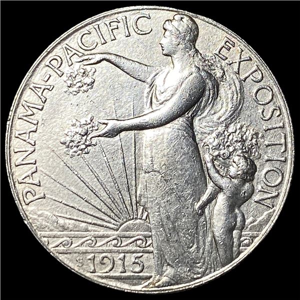 1915-S Silver Panama-Pacific Half Dollar  CLOSELY UNCIRCULATED