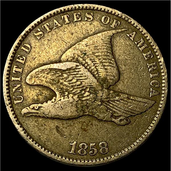 1858 Flying Eagle Cent NEARLY UNCIRCULATED
