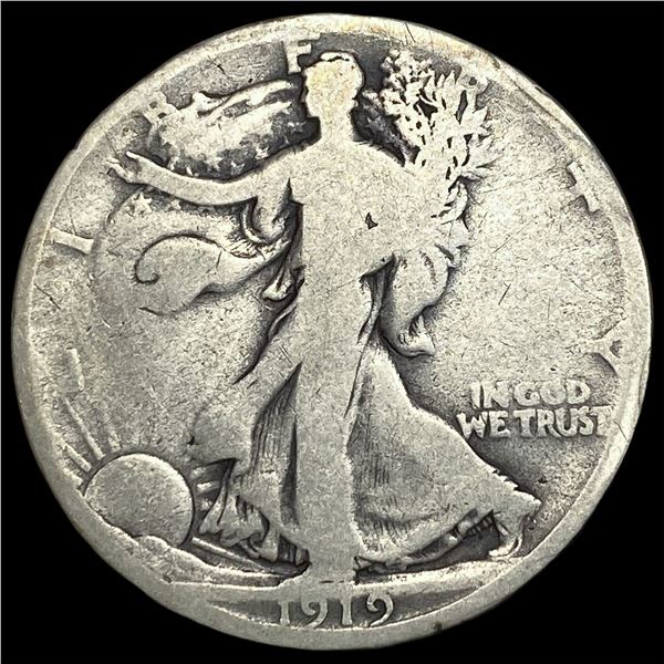 1919-D Walking Liberty Half Dollar NICELY CIRCULATED