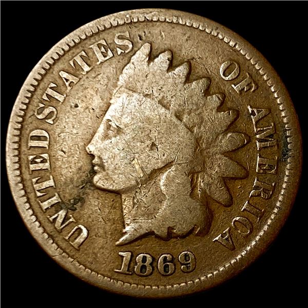 1869 Indian Head Cent NICELY CIRCULATED