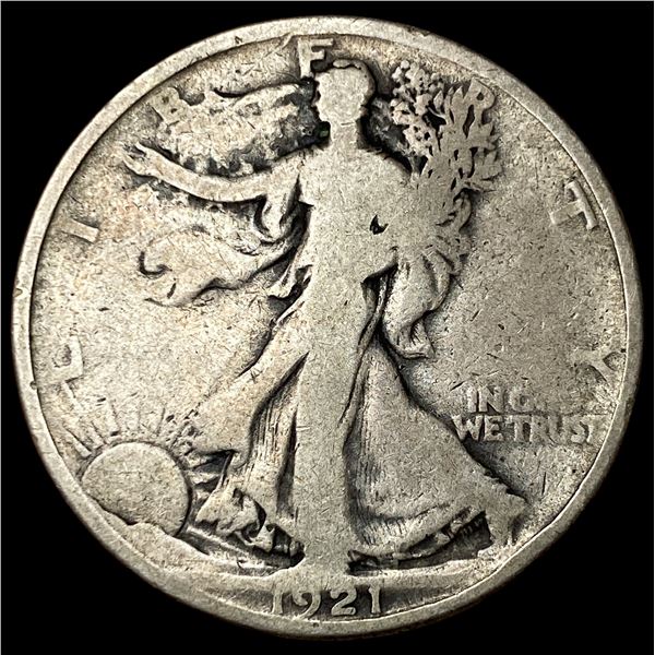 1921 Walking Liberty Half Dollar LIGHTLY  CIRCULATED