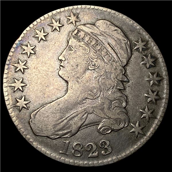 1823 Capped Bust Half Dollar LIGHTLY  CIRCULATED