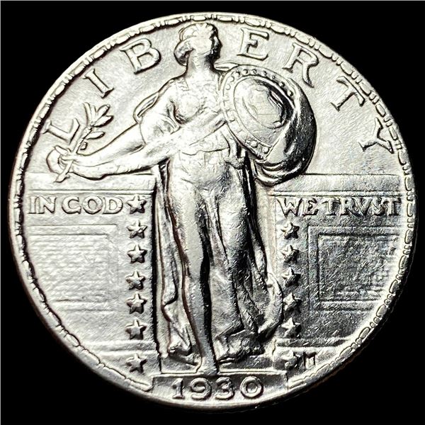 1930 Silver Standing Liberty Quarter CHOICE  AU