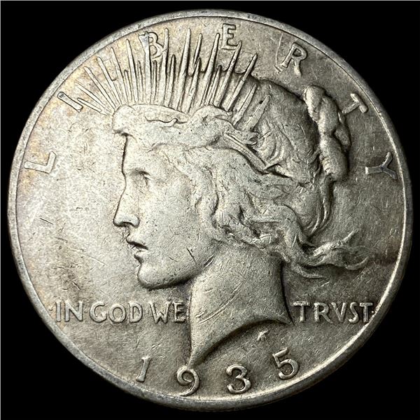 1935-S Silver Peace Dollar LIGHTLY CIRCULATED