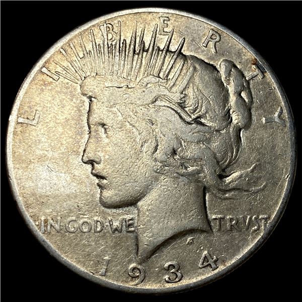 1934-S Silver Peace Dollar LIGHTLY CIRCULATED