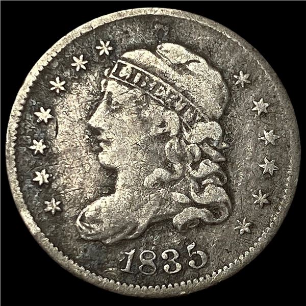 1835 Capped Bust Half Dime LIGHTLY CIRCULATED