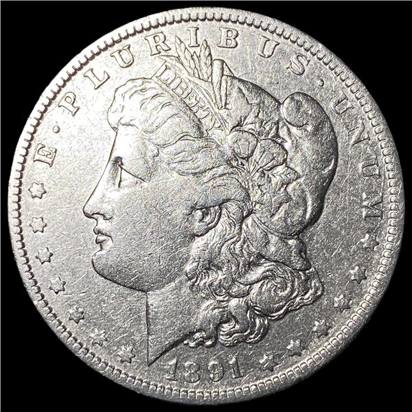 1891-CC Silver Morgan Dollar NEARLY UNCIRCULATED