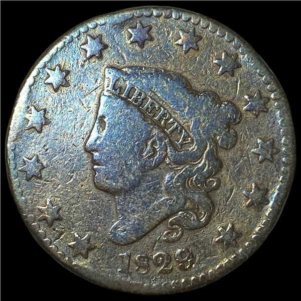 1829 Coronet Head Large Cent LIGHTLY CIRCULATED