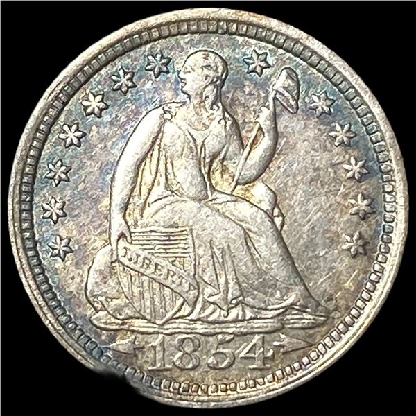 1854 Silver Half Dime CLOSELY UNCIRCULATED