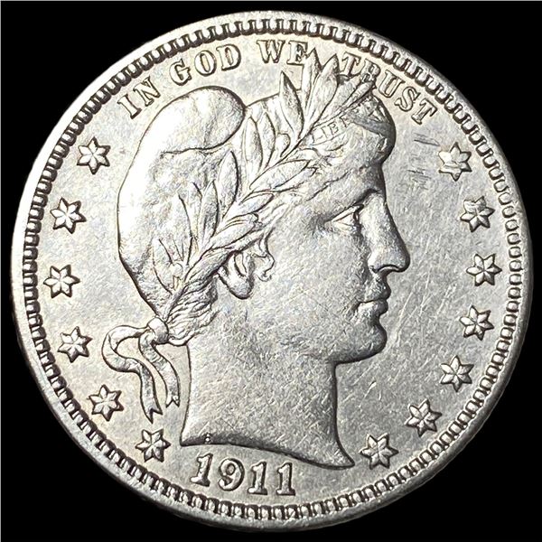 1911-S Silver Barber Quarter UNCIRCULATED