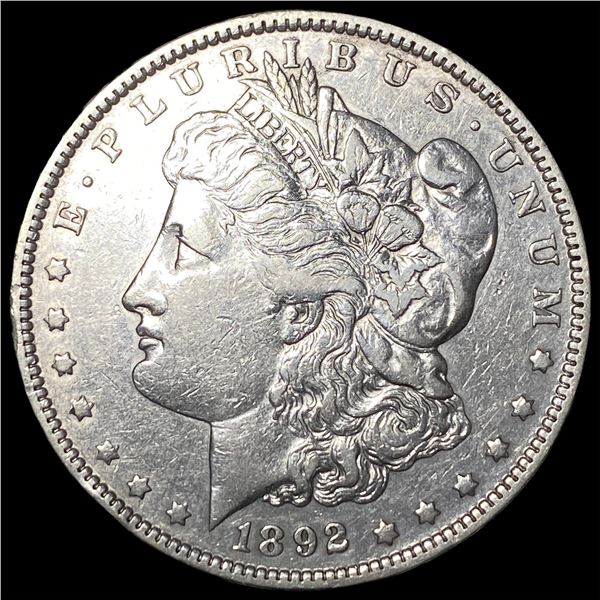 1892 Silver Morgan Dollar CLOSELY UNCIRCULATED