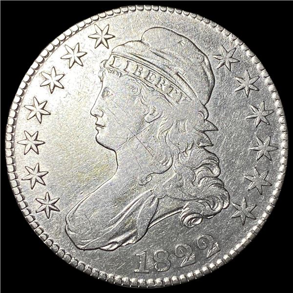 1822 Capped Bust Half Dollar LIGHTLY CIRCULATED