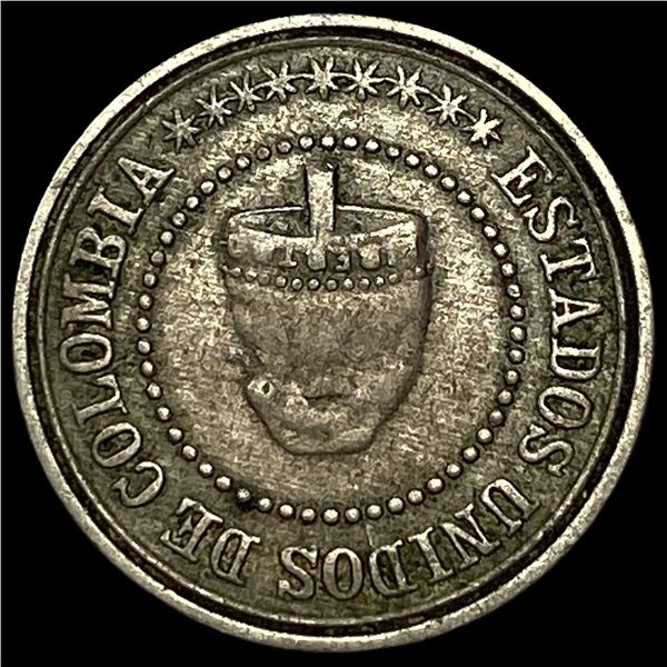 1881 Columbia Silver 2 1/2 Centavos