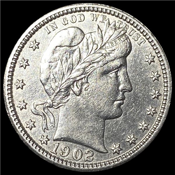 1902 Barber Silver Quarter UNCIRCULATED