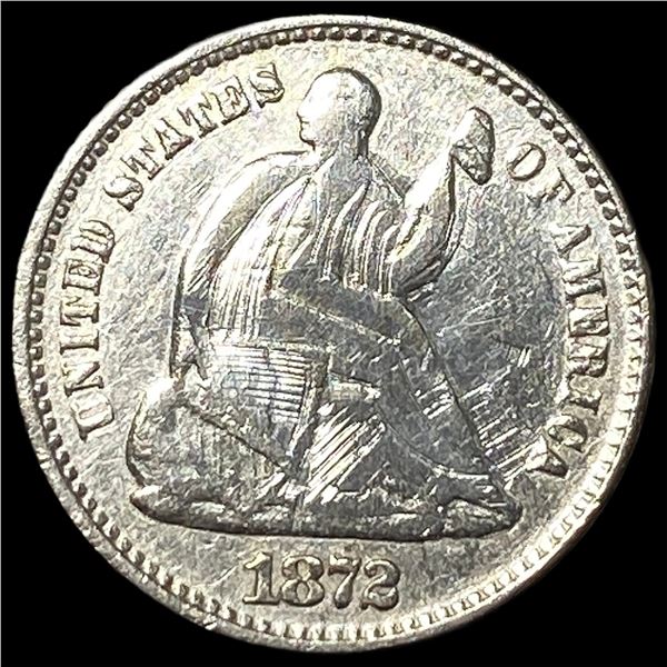1872 Silver Half Dime UNCIRCULATED