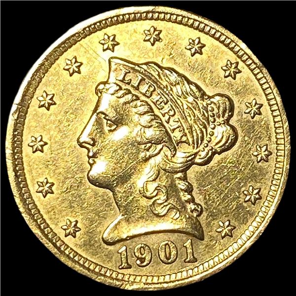1901 Liberty Head Gold Quarter Eagle $2.50 UNCIRCULATED